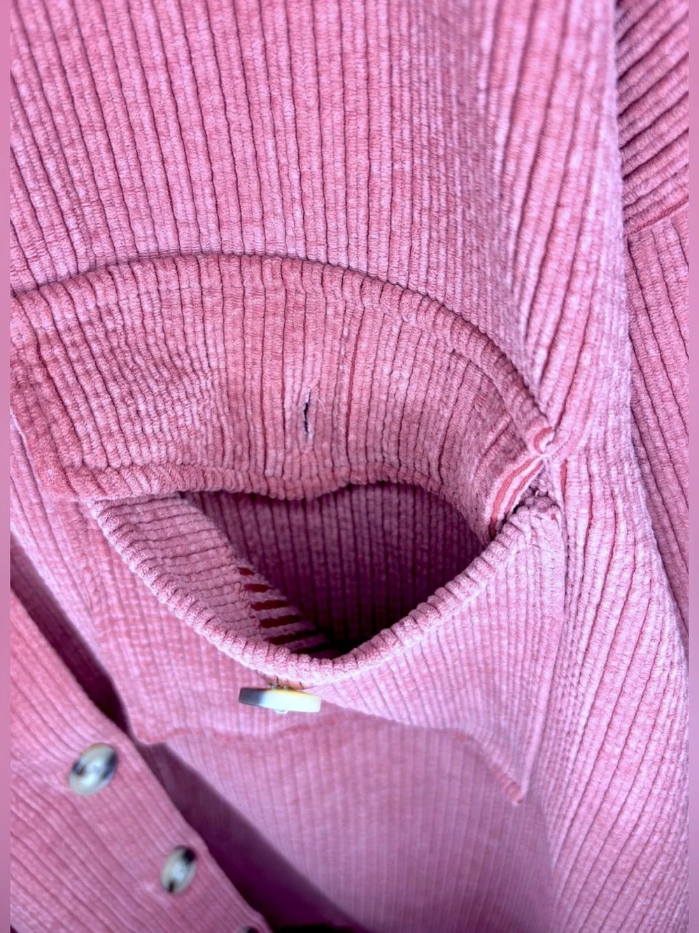 FOREVER 21+ Women’s Plus Size Dusty Rose Corduroy Button-Front Shirt Jacket - Picture 7 of 11